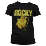 Hybris Rocky - Sylvester Stallone Girly Tee (S,Black)