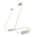 Sony WI-C100 Wireless In-ear Bluetooth Sport Headphones Built-in mic - Beige