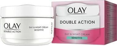 2 x  Olay Double Action Day & Night Sensitive Cream, 50ml.