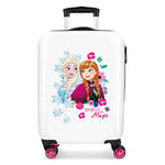 Disney Frozen Sparkle Like Magic Multicoloured Cabin Suitcase 37 x 55 x 20 cm Rigid ABS Combination Lock 32 Litre 2.5 kg 4 Double Wheels Hand Luggage