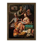 Artery8 Rembrandt Musical Company Still Life Instruments Artwork Framed Wall Art Print 18X24 Inch