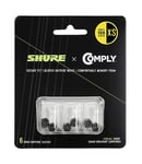 Shure Comply Foam Sleeves 100 Series - Replacement Memory Foam Tips for Shure Sound Isolating Earphones - 6 Pack (3 Pairs), Extra Small (EACYF1-6XS)