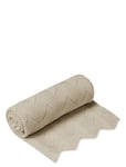 Scallop Knit Blanket *Villkorat Erbjudande Home Sleep Time Blankets & Quilts Beige Cam Copenhagen