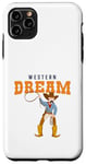 Coque pour iPhone 11 Pro Max Western Dream Horseback Rider Rodéo Cowgirl Cowboy
