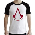 ABYstyle - ASSASSIN'S CREED - Tshirt - "Crest" - men - white & black (S)