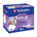 VERBATIM DVD+R 4,7GB PRINT 10PK