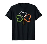 3 Hearts Shamrock Ireland Flag St Patricks Day Women Men T-Shirt