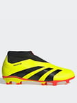 adidas Junior Predator Accuracy Laceless 20.3 Firm Ground Football Boot -yellow, Yellow, Size 13