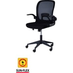 SUN-FLEX Skrivbordsstol Hideaway fällbar svart