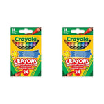 CRAYOLA Crayons, Bright Strong Colours, Multi, 24 Count (Pack of 2)