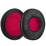 Geekria Replacement Ear Pads for Sony MDR-V55 V500DJ Headphones (Black/ Red)