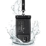 Pelican Marine - IP68 Waterproof Phone Pouch/Case (Regular Size) - Floating Waterproof Phone Case - iPhone 14 Pro Max/ 13 Pro Max/ 12 Pro Max/ 11/ S22 Ultra/Pixel 7 - Detachable Lanyard - Black