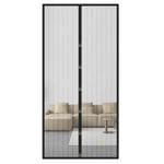 Magnetiskt Myggnät För Dörr - Myggnätsdörr med Magnet 210x100cm Svart