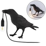 Fågellampa Resin Crow Led Ljus Sovrum Vägglampa Bordslampa - Perfekt
