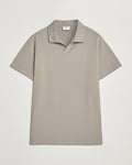 Filippa K Soft Lycra Polo T-Shirt Dove Grey