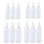 12Pcs Clear Squeeze Condiment Bottles Plastic Squeeze Dispensing Bottles for Ketchup, Mustard, BBQ Sauce, Chilli Sauce and Olive Oil