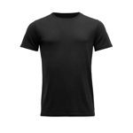 Devold Eika Tee, t-skjorte i ull herre Black GO 180 280 B 950A XL 2020