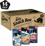 Felix Cat Treats Snack Box, Mixed Pack Of 14 765g Value Box Of Pet Food Cats