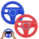 GEEKLIN Volant pour contrôleur Wii, 2 pièces Racing Wheel Compatible avec Mario Kart, Game Controller Wheel pour Nintendo Wii Remote Game