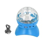 (Blue)Disco Ball LED Rotating Light Speaker Disco Ball Clear Sound Non-Slip