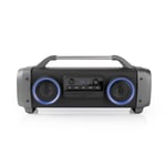 NEDIS Party Boombox 3 Hours Playtime Bluetooth® Wireless Technology FM