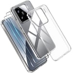 Siliconfodral för Xiaomi 15 med 2 Härdade Glas - Transparent Rep-skydd Transparent