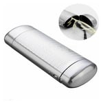 Aluminium Box Glasögonfodral Metall Glasögonfodral Bärbar Hård Skal Läsglasögonfodral