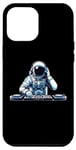 Coque pour iPhone 14 Plus Astronaute Outer DJ Electronic Beats of House Funny Space