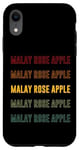 Coque pour iPhone XR Malay Rose Apple Pride, Pomme rose malaise
