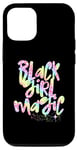Coque pour iPhone 15 Pro Rainbow Leopard Black Girl Magic Melanine Black Queen Woman