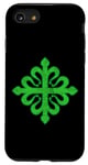 Coque pour iPhone SE (2020) / 7 / 8 Ordre de l'emblème Alcantara Croix grecque