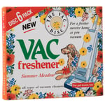 Vacuum Air Freshener Summer Meadow  Disc Vac Hoover Cleaner Pet Lovers 6 Pack
