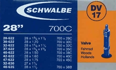 Schwalbe, Slang DV17, 28/47-622/635 mm, 28 Tum med 40 mm Cykelventil