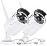 SANNCE 3.0MP Wireless CCTV Camera, Outdoor Weatherproof Metal Expandable Camera