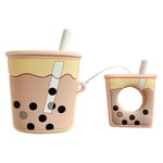 3d Boba Milk Tea Protective Silicone Earphone Case Cover For Apple Airpods Uk