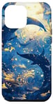 Coque pour iPhone 13 Pro Max Midnight Ocean Waves Sea Life - Esthétique animée chic