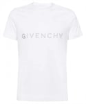 Givenchy Mens Reflective Slim Fit T-Shirt in White Cotton - Size 2XL