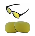 NEW POLARIZED CUSTOM 24k GOLD LENS FOR OAKLEY SQUARE LATCH SUNGLASSES