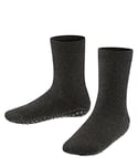 FALKE Unisex Kids Catspads K HP Cotton Wool Grips On Sole 1 Pair Grip socks, Grey (Asphalt Melange 3180), 9-11.5