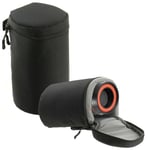 Navitech Black Lens Case For Nikon AF-S DX 18-140mm f/3.5-5.6G ED VR Lens