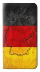 Innovedesire Germany Flag Map Etui Flip Housse Cuir pour Motorola Moto X4