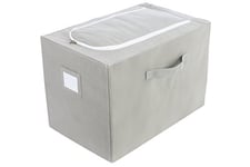 Idehome Platinum MR159 696a Housse de Rangement Saison IPV1 PPNW Polypropylène Taupe 49,5 x 33,5 x 30,5 cm