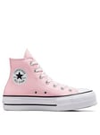 Converse Womens Lift Hi Top Trainers - Pink, Pink, Size 8, Women