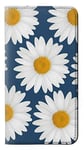 Daisy Blue PU Leather Flip Case Cover For Google Pixel 3 XL