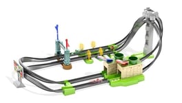 Hot Wheels Circuit Mario Kart, Coffret de Jeu pour Petites Voitures à connecter avec Circuit et Pistes, Jouet pour Enfant, GHK15, Multicolore