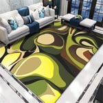 carpet for room Living room carpet green abstract art can wash carpet anti-mites Green waterproof outdoor rug 160x230cm large rug 5ft 3''X7ft 6.6''