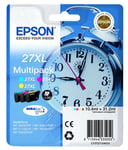 Epson Alarm Clock No.27 X-Large Series High Capacity 3 Ink Cartridge  Genuine UK
