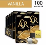 L'OR 100 Espresso Vanilla Nespresso* Compatible Coffee Capsules 10 Packs