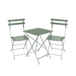 Fermob - Bistro matgrupp bord 57cm & 2 metall stolar Cactus - Matgrupper utomhus