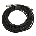 Optisk ljudkabel med guldpläterad kontakt, klar digital ljudfiberoptisk kabel med aluminiumshölje 5m / 16,4ft